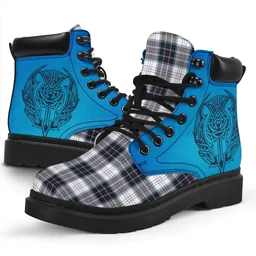 ScotsTee Shop Scottish Macrae Dress Modern Clan Tartan Celtic Thistle All Season Boots