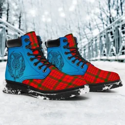 ScotsTee Shop Scottish Macdonnell Of Keppoch Modern Clan Tartan Celtic Thistle All Season Boots