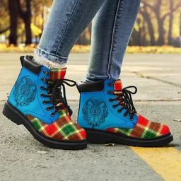 ScotsTee Shop Scottish Gibbs Clan Tartan Celtic Thistle All Season Boots
