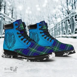 ScotsTee Shop Scottish Hamilton Hunting Modern Clan Tartan Celtic Thistle All Season Boots