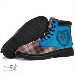 ScotsTee Shop Scottish Macpherson Hunting Ancient Clan Tartan Celtic Thistle All Season Boots