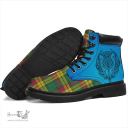 ScotsTee Shop Scottish Macmillan Old Ancient Clan Tartan Celtic Thistle All Season Boots