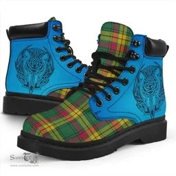 ScotsTee Shop Scottish Macmillan Old Ancient Clan Tartan Celtic Thistle All Season Boots