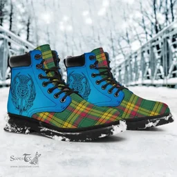 ScotsTee Shop Scottish Macmillan Old Ancient Clan Tartan Celtic Thistle All Season Boots
