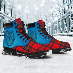 ScotsTee Shop Scottish Macgillivray Modern Clan Tartan Celtic Thistle All Season Boots