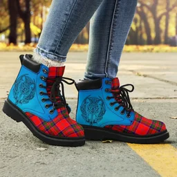 ScotsTee Shop Scottish Macgillivray Modern Clan Tartan Celtic Thistle All Season Boots