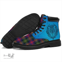 ScotsTee Shop Scottish Logan Modern Clan Tartan Celtic Thistle All Season Boots