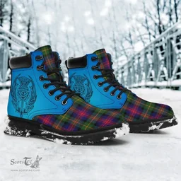 ScotsTee Shop Scottish Logan Modern Clan Tartan Celtic Thistle All Season Boots