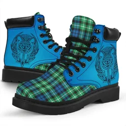 ScotsTee Shop Scottish Graham Of Montrose Ancient Clan Tartan Celtic Thistle All Season Boots