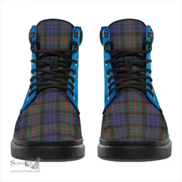 ScotsTee Shop Scottish Fletcher Of Dunans Clan Tartan Celtic Thistle All Season Boots