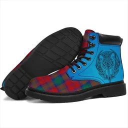 ScotsTee Shop Scottish Lindsay Modern Clan Tartan Celtic Thistle All Season Boots