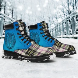 ScotsTee Shop Scottish Macpherson Dress Ancient Clan Tartan Celtic Thistle All Season Boots
