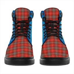 ScotsTee Shop Scottish Fraser Weathered Clan Tartan Celtic Thistle All Season Boots