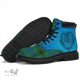 ScotsTee Shop Scottish Henderson Ancient Clan Tartan Celtic Thistle All Season Boots