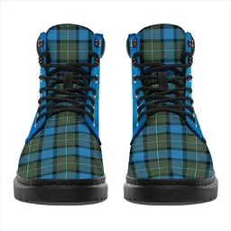 ScotsTee Shop Scottish Fergusson Ancient Clan Tartan Celtic Thistle All Season Boots