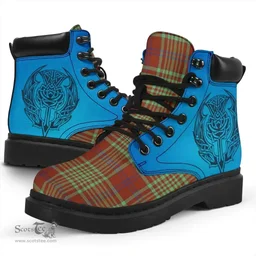 ScotsTee Shop Scottish Macgillivray Hunting Ancient Clan Tartan Celtic Thistle All Season Boots