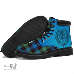 ScotsTee Shop Scottish Guthrie Ancient Clan Tartan Celtic Thistle All Season Boots