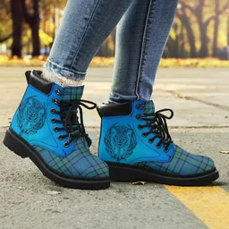 ScotsTee Shop Scottish Matheson Hunting Ancient Clan Tartan Celtic Thistle All Season Boots