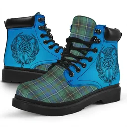 ScotsTee Shop Scottish Macinnes Ancient Clan Tartan Celtic Thistle All Season Boots