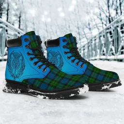 ScotsTee Shop Scottish Mackay Modern Clan Tartan Celtic Thistle All Season Boots