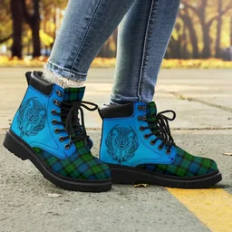ScotsTee Shop Scottish Mackay Modern Clan Tartan Celtic Thistle All Season Boots