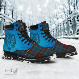 ScotsTee Shop Scottish Fraser Hunting Ancient Clan Tartan Celtic Thistle All Season Boots