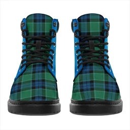 ScotsTee Shop Scottish Graham Of Menteith Ancient Clan Tartan Celtic Thistle All Season Boots