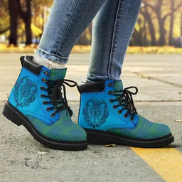 ScotsTee Shop Scottish Montgomery Ancient Clan Tartan Celtic Thistle All Season Boots
