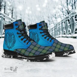 ScotsTee Shop Scottish Macdonnell Of Glengarry Ancient Clan Tartan Celtic Thistle All Season Boots