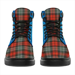 ScotsTee Shop Scottish Maclachlan Weathered Clan Tartan Celtic Thistle All Season Boots