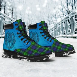 ScotsTee Shop Scottish Gordon Modern Clan Tartan Celtic Thistle All Season Boots