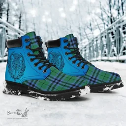 ScotsTee Shop Scottish Keith Ancient Clan Tartan Celtic Thistle All Season Boots