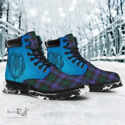 ScotsTee Shop Scottish Guthrie Modern Clan Tartan Celtic Thistle All Season Boots