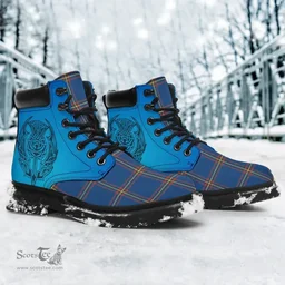 ScotsTee Shop Scottish Maclaine Of Loch Buie Hunting Ancient Clan Tartan Celtic Thistle All Season Boots