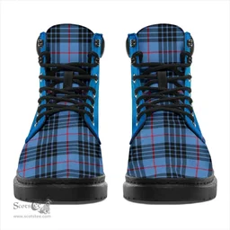 ScotsTee Shop Scottish Mackay Blue Clan Tartan Celtic Thistle All Season Boots