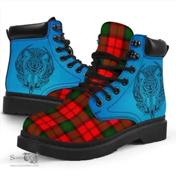 ScotsTee Shop Scottish Kerr Modern Clan Tartan Celtic Thistle All Season Boots