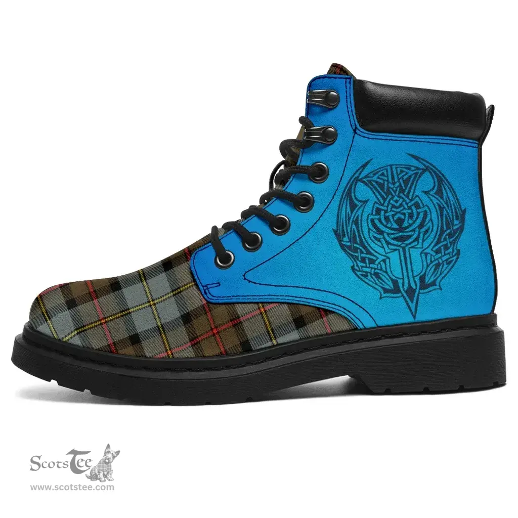 ScotsTee Shop Scottish Macleod Of Harris Weathered Clan Tartan Celtic Thistle All Season Boots