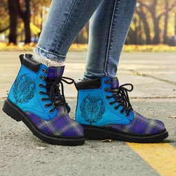 ScotsTee Shop Scottish Kinnaird Clan Tartan Celtic Thistle All Season Boots
