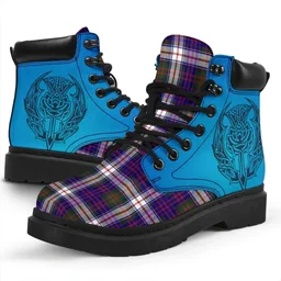ScotsTee Shop Scottish Macdonald Dress Modern Clan Tartan Celtic Thistle All Season Boots