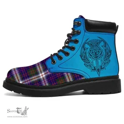 ScotsTee Shop Scottish Macdonald Dress Modern Clan Tartan Celtic Thistle All Season Boots
