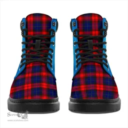 ScotsTee Shop Scottish Maclachlan Modern Clan Tartan Celtic Thistle All Season Boots