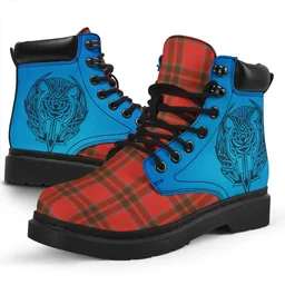 ScotsTee Shop Scottish Grant Weathered Clan Tartan Celtic Thistle All Season Boots