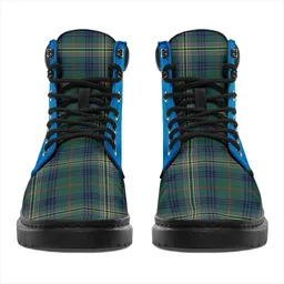 ScotsTee Shop Scottish Kennedy Modern Clan Tartan Celtic Thistle All Season Boots