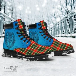 ScotsTee Shop Scottish Maclachlan Hunting Modern Clan Tartan Celtic Thistle All Season Boots