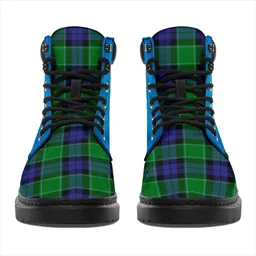 ScotsTee Shop Scottish Graham Of Menteith Modern Clan Tartan Celtic Thistle All Season Boots