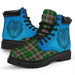 ScotsTee Shop Scottish Gray Hunting Clan Tartan Celtic Thistle All Season Boots