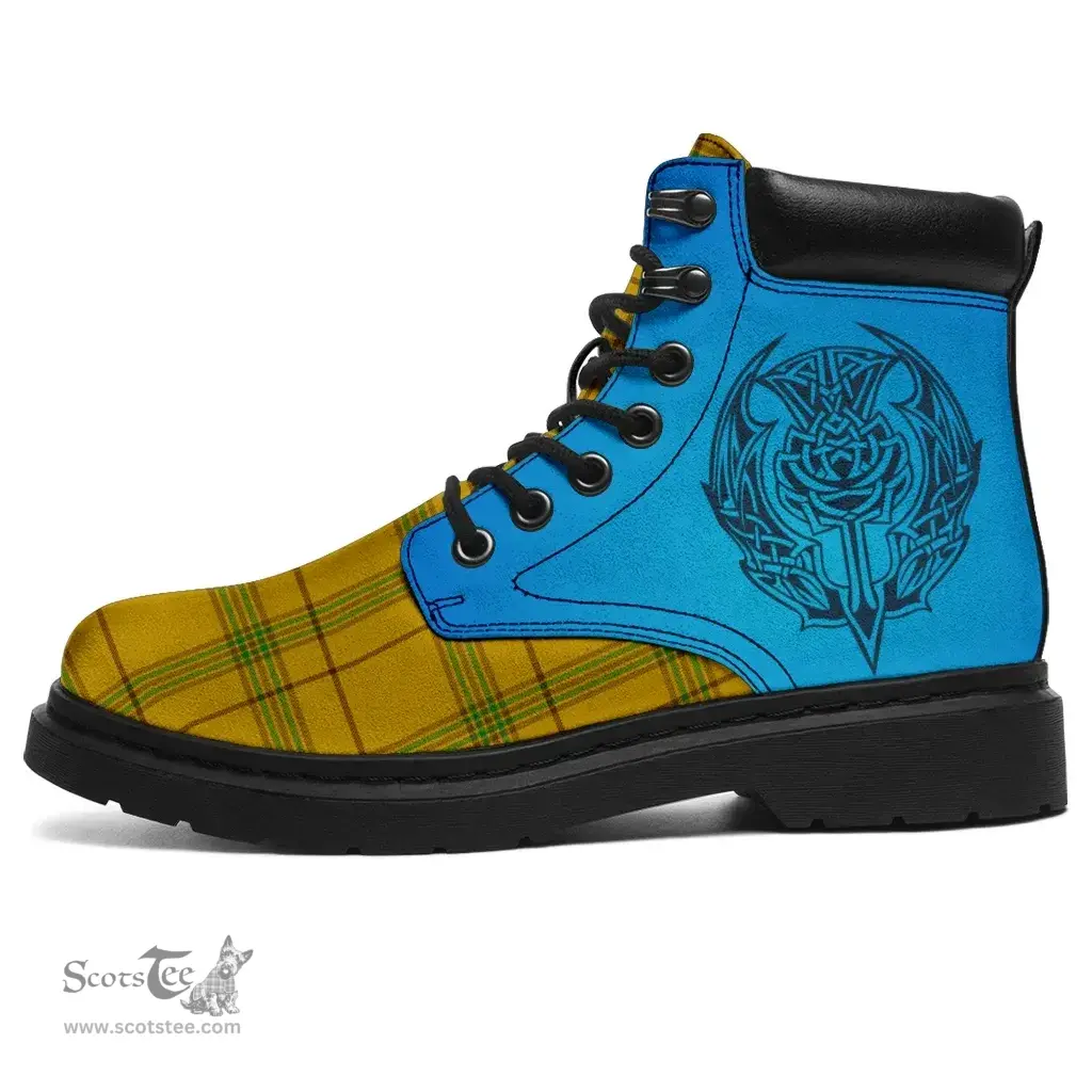 ScotsTee Shop Scottish Houston Clan Tartan Celtic Thistle All Season Boots