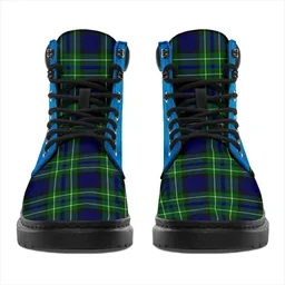 ScotsTee Shop Scottish Macneil Of Colonsay Modern Clan Tartan Celtic Thistle All Season Boots