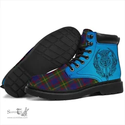 ScotsTee Shop Scottish Durie Clan Tartan Celtic Thistle All Season Boots