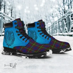 ScotsTee Shop Scottish Durie Clan Tartan Celtic Thistle All Season Boots